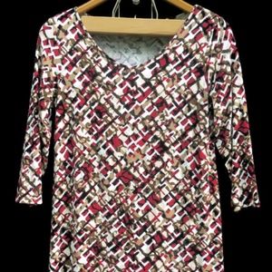 J.jill 3/4 sleeve top